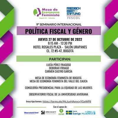 9º Seminario Internacional de Política fiscal y géneroBogotá Bogotá
